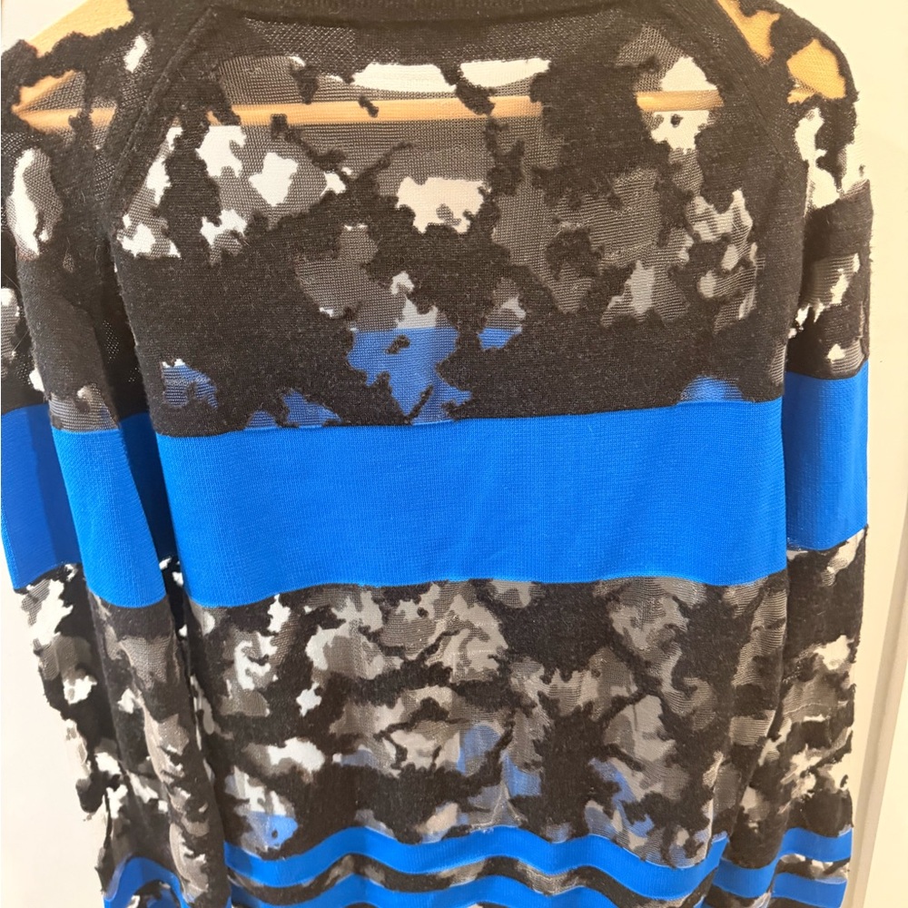 Alexander Wang Black And Gray Patterned Sweater - image 2